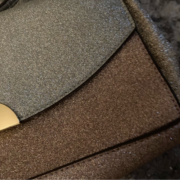 A New Day Pink Silver Glitter Clutch Handbag - Picture 2 of 6